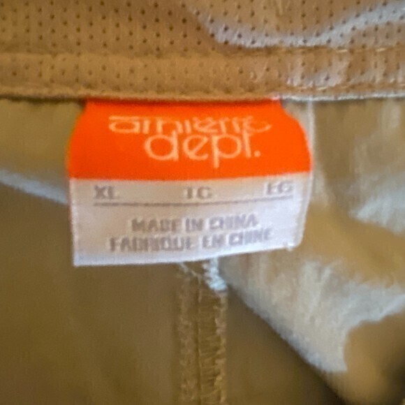 Cargo Shorts Mens xl‎ Tan Khaki ACG Logo Belted Blue Trail Outdoor - Picture 5 of 5